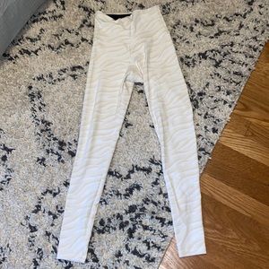 Zebra print leggings
